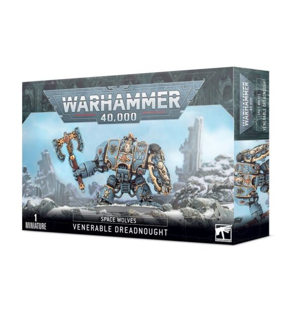 Dreadnought Venerable de los Lobos Espaciales – Bjorn Garra Implacable – Colmillo Asesino – Dreadnought Wulfen