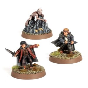 Frodo Bolsón, Sam Gamgee y Gollum en Emyn Muil