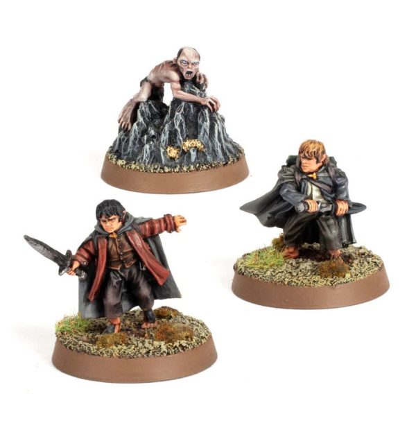 Frodo Bolsón, Sam Gamgee y Gollum en Emyn Muil