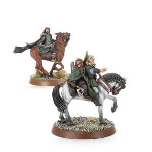 Los tres cazadores montados