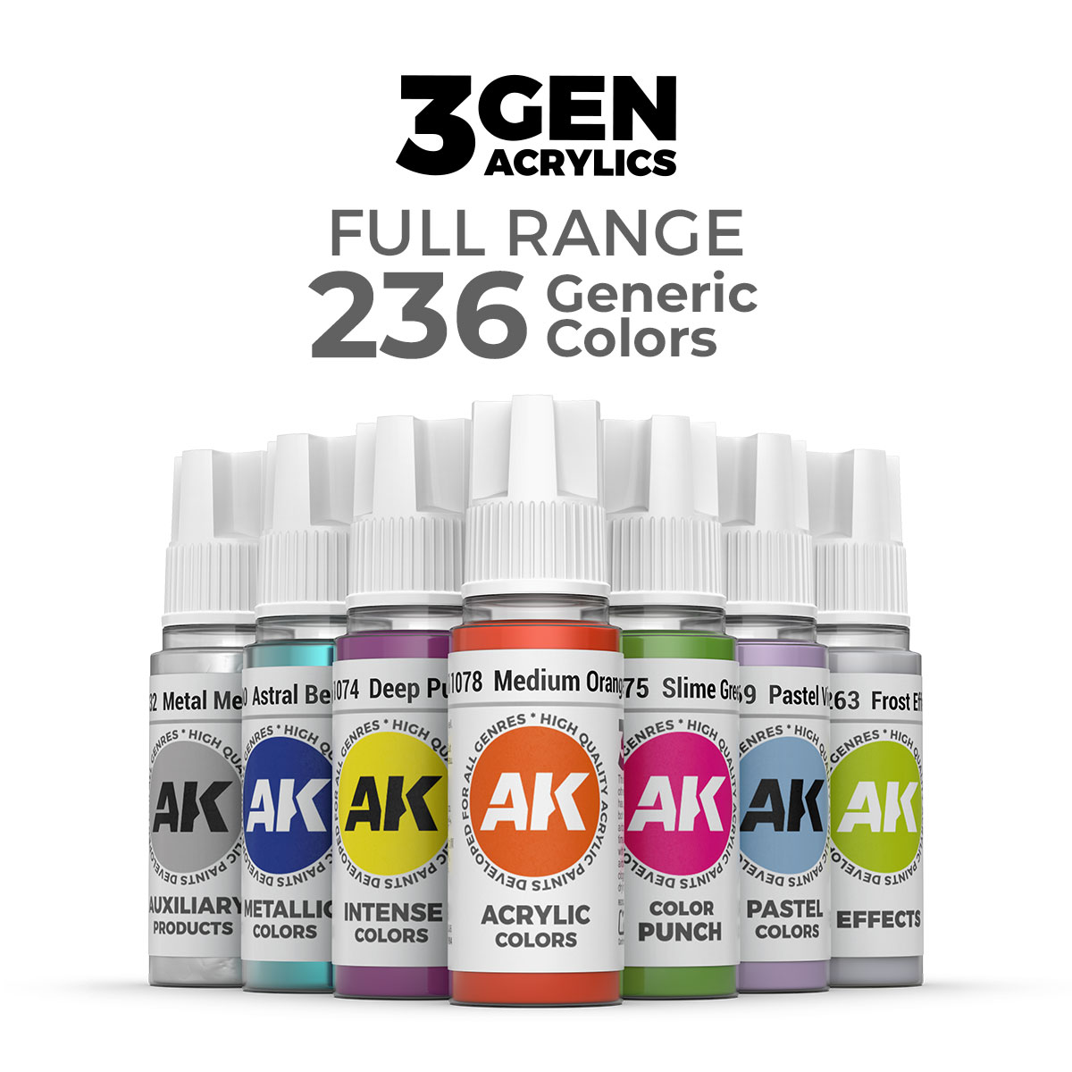 Serie General – Rango Completo (236 Referencias)  – 3GEN Pintura Acrilica