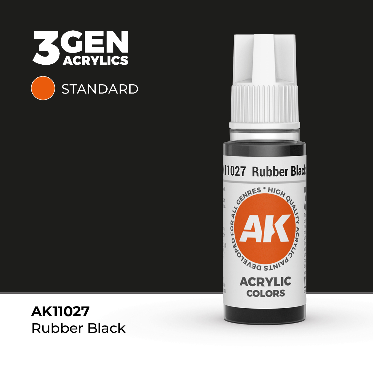 Negro Goma – Estandar – 3GEN Pintura Acrilica