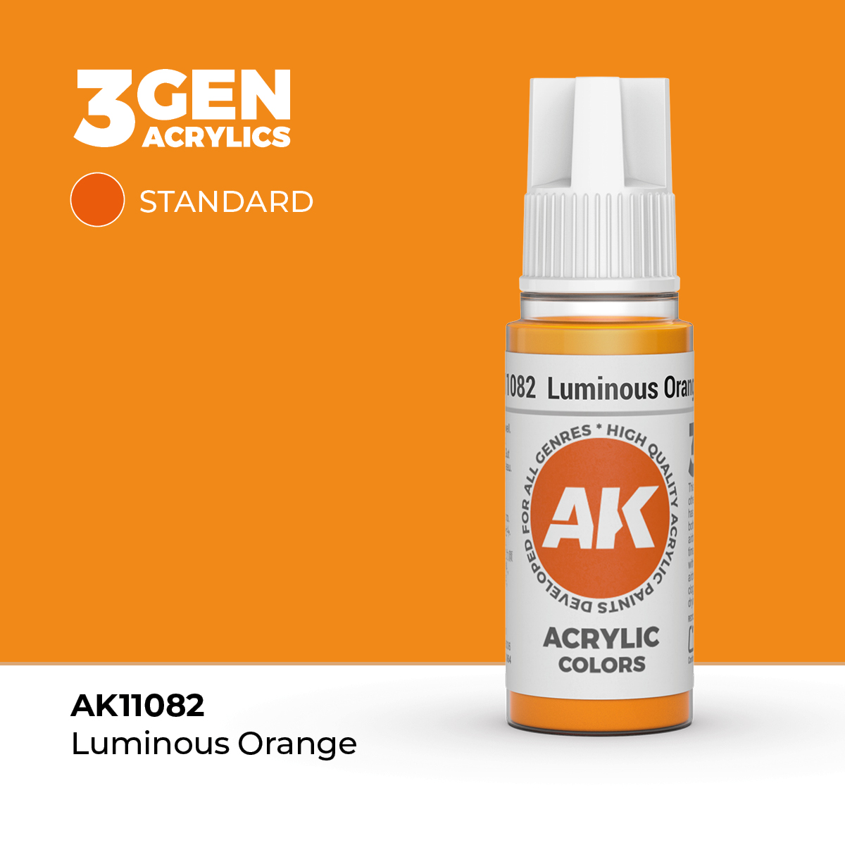 Naranja Luminoso – Estandar – 3GEN Pintura Acrilica