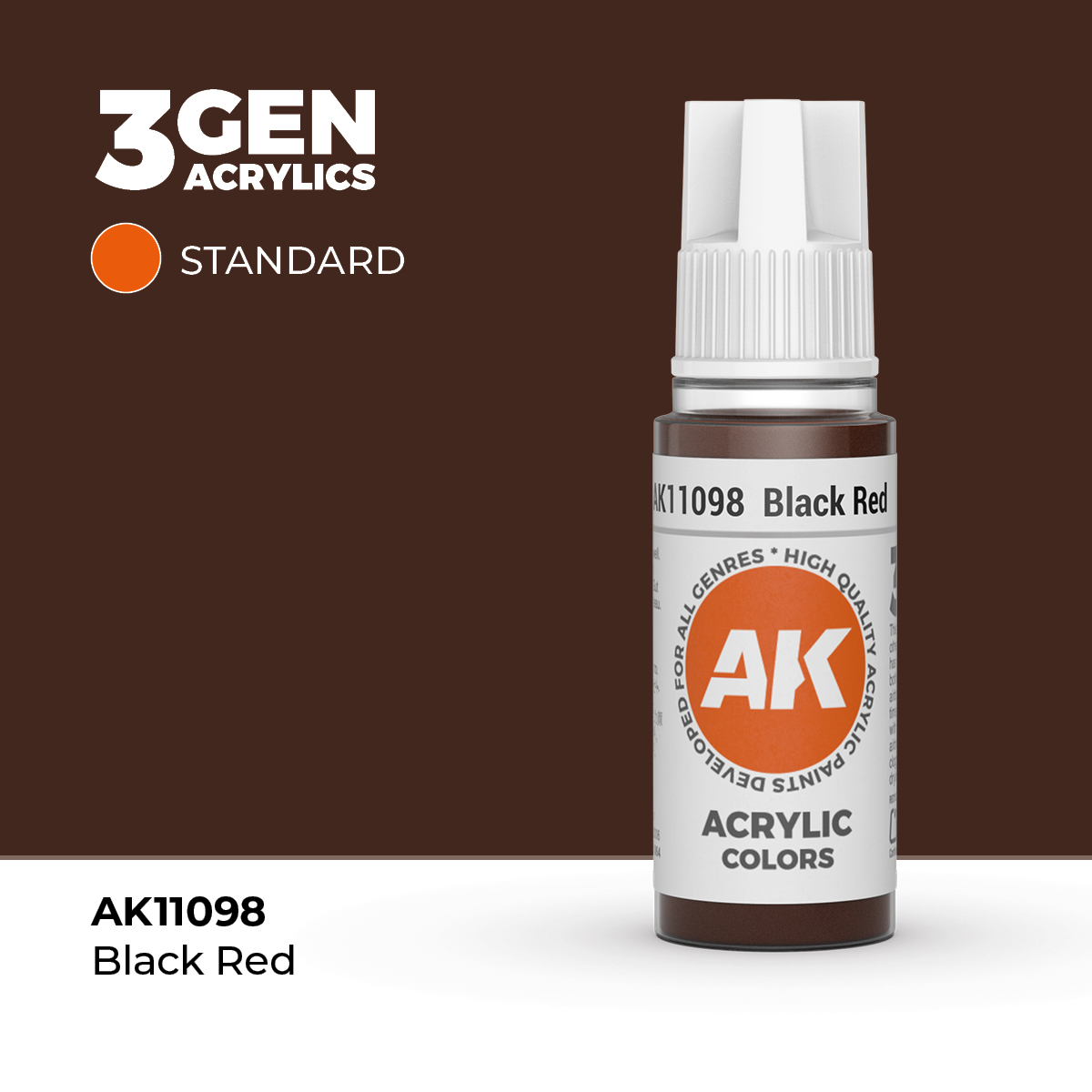 Rojo Negro – Estandar – 3GEN Pintura Acrilica