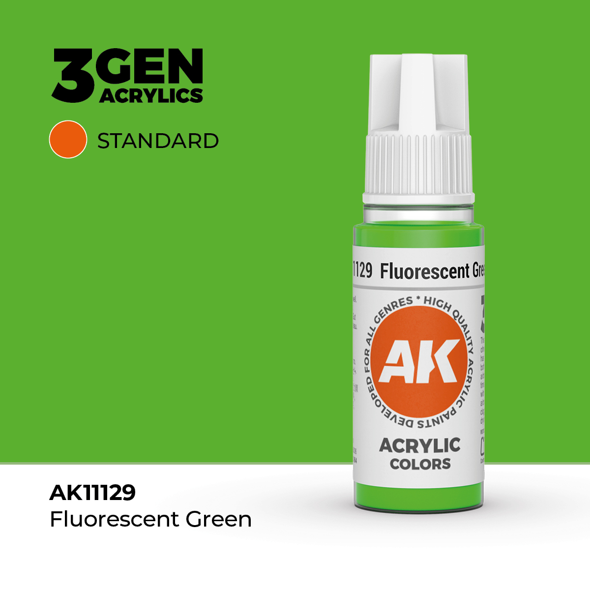 Verde Fluorescente – Estandar – 3GEN Pintura Acrilica