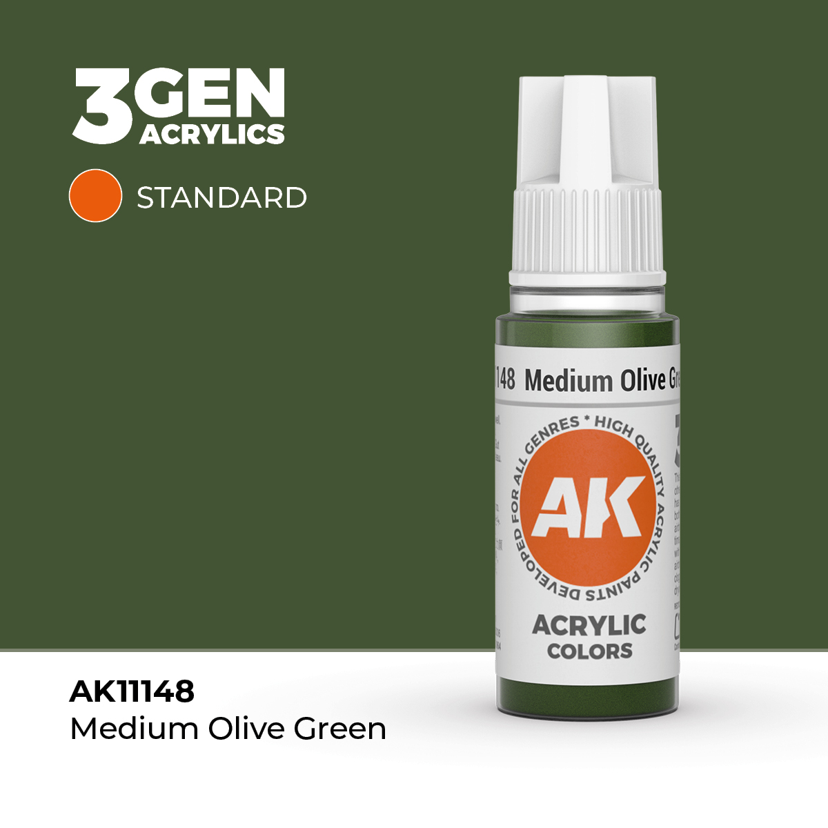 Verde Oliva Medio – Estandar – 3GEN Pintura Acrilica