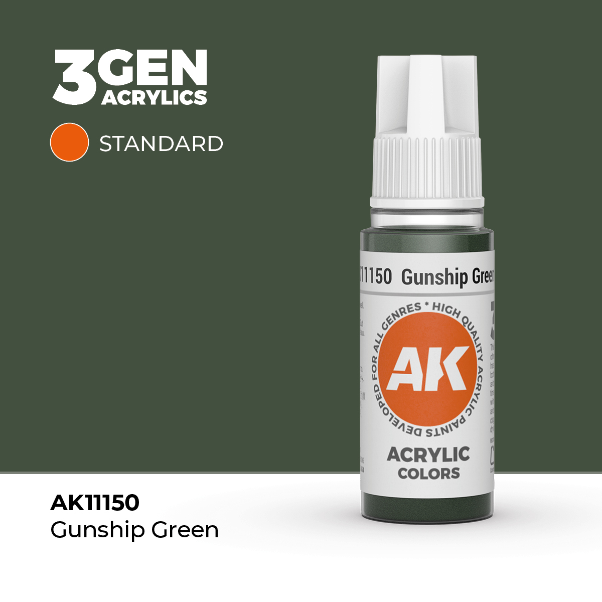 Verde Gunship – Estandar – 3GEN Pintura Acrilica