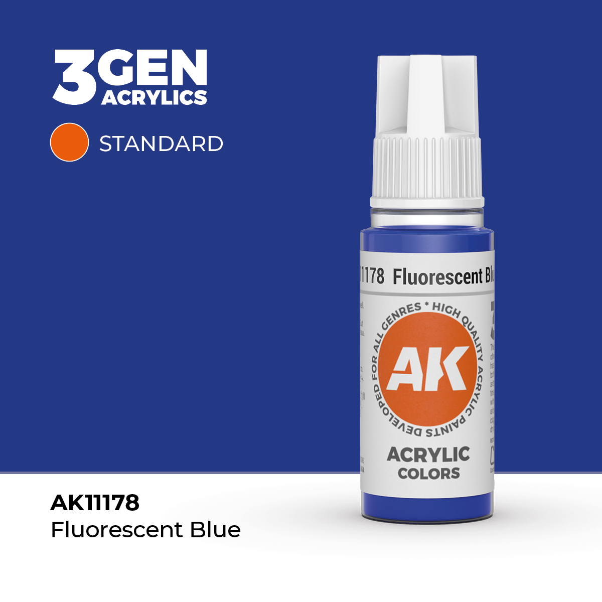 Azul Fluorescente – Estandar – 3GEN Pintura Acrilica