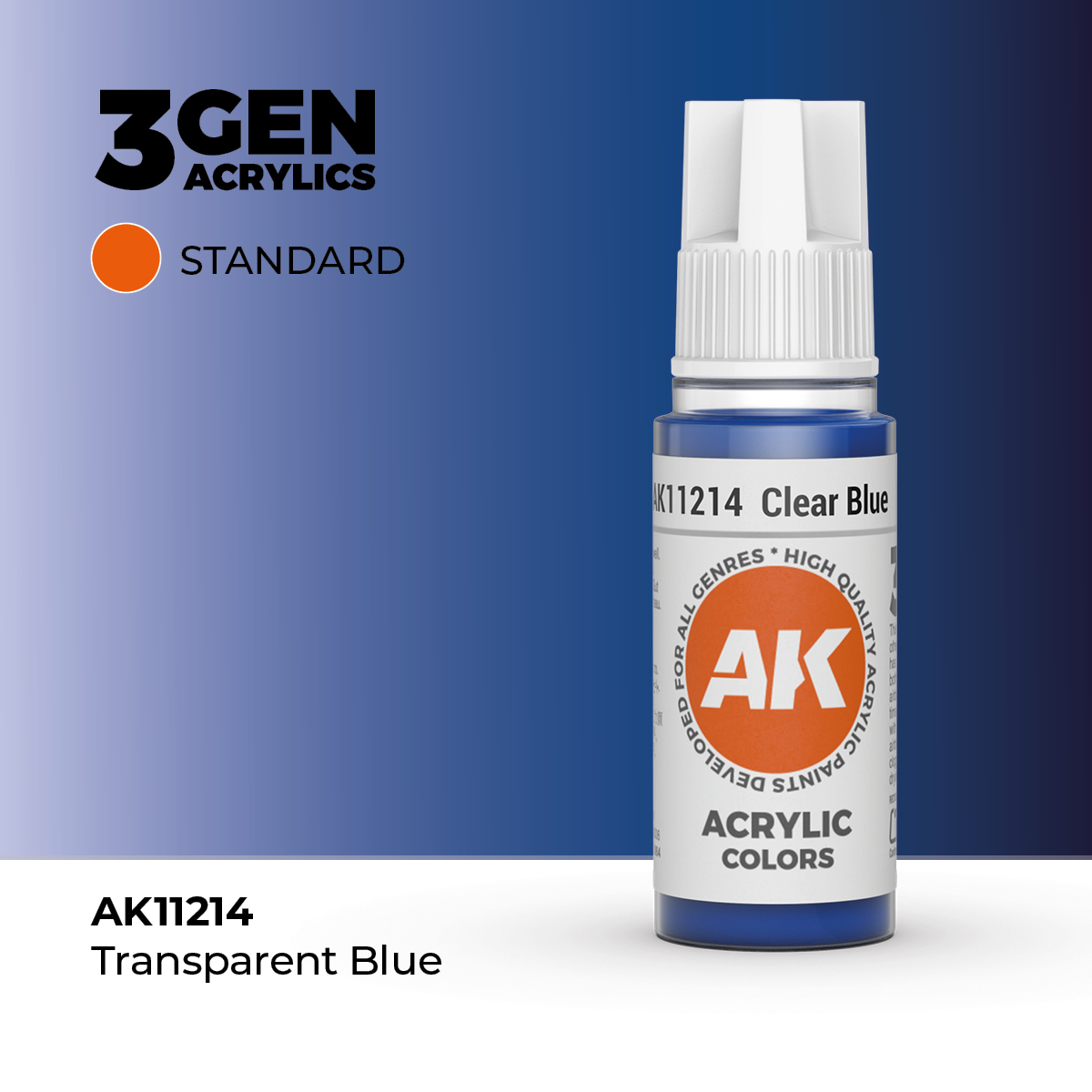 Azul Transparente – Estandar – 3GEN Pintura Acrilica