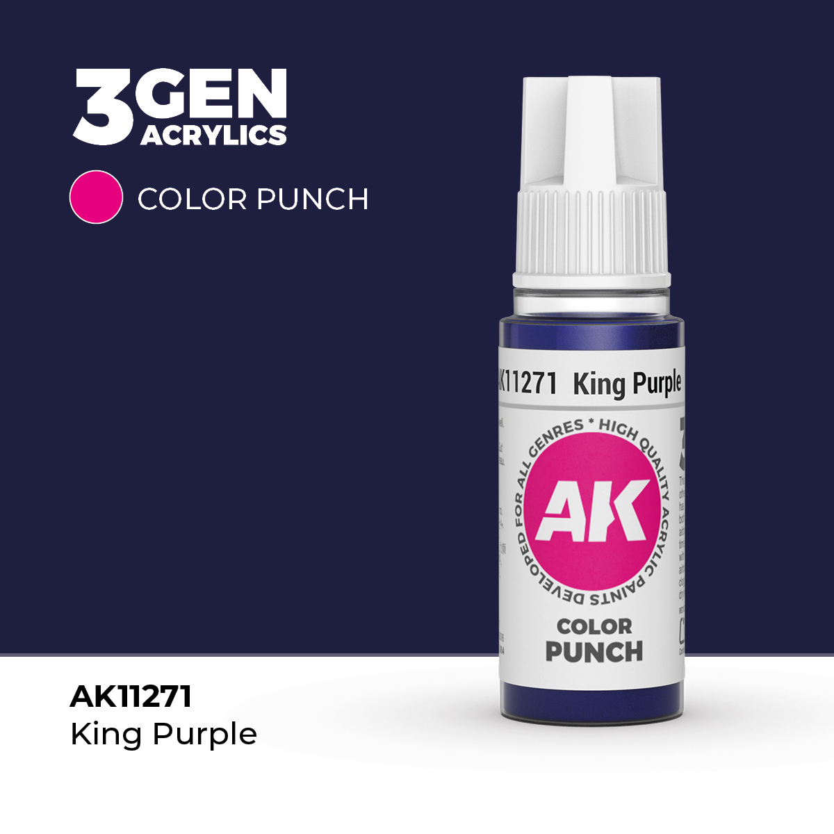 Púrpura Rey – Color Punch – 3GEN Pintura Acrilica