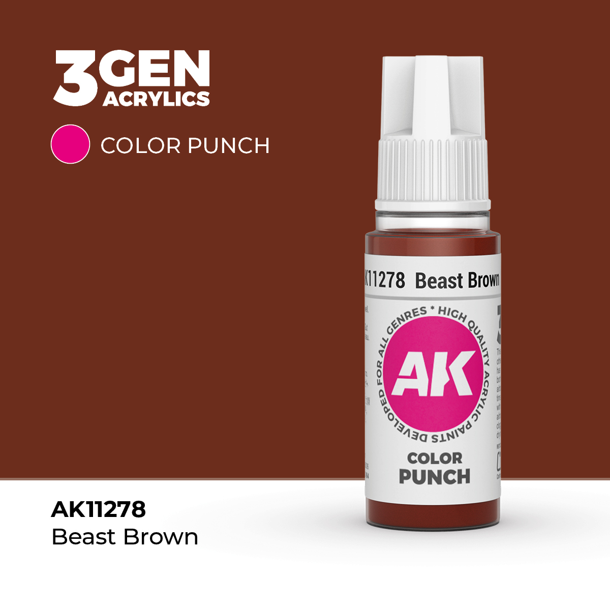 Marrón Bestia – Color Punch – 3GEN Pintura Acrilica