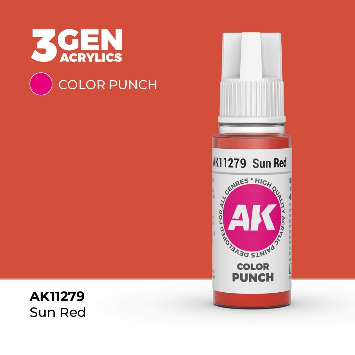 Rojo Sol – Color Punch – 3GEN Pintura Acrilica