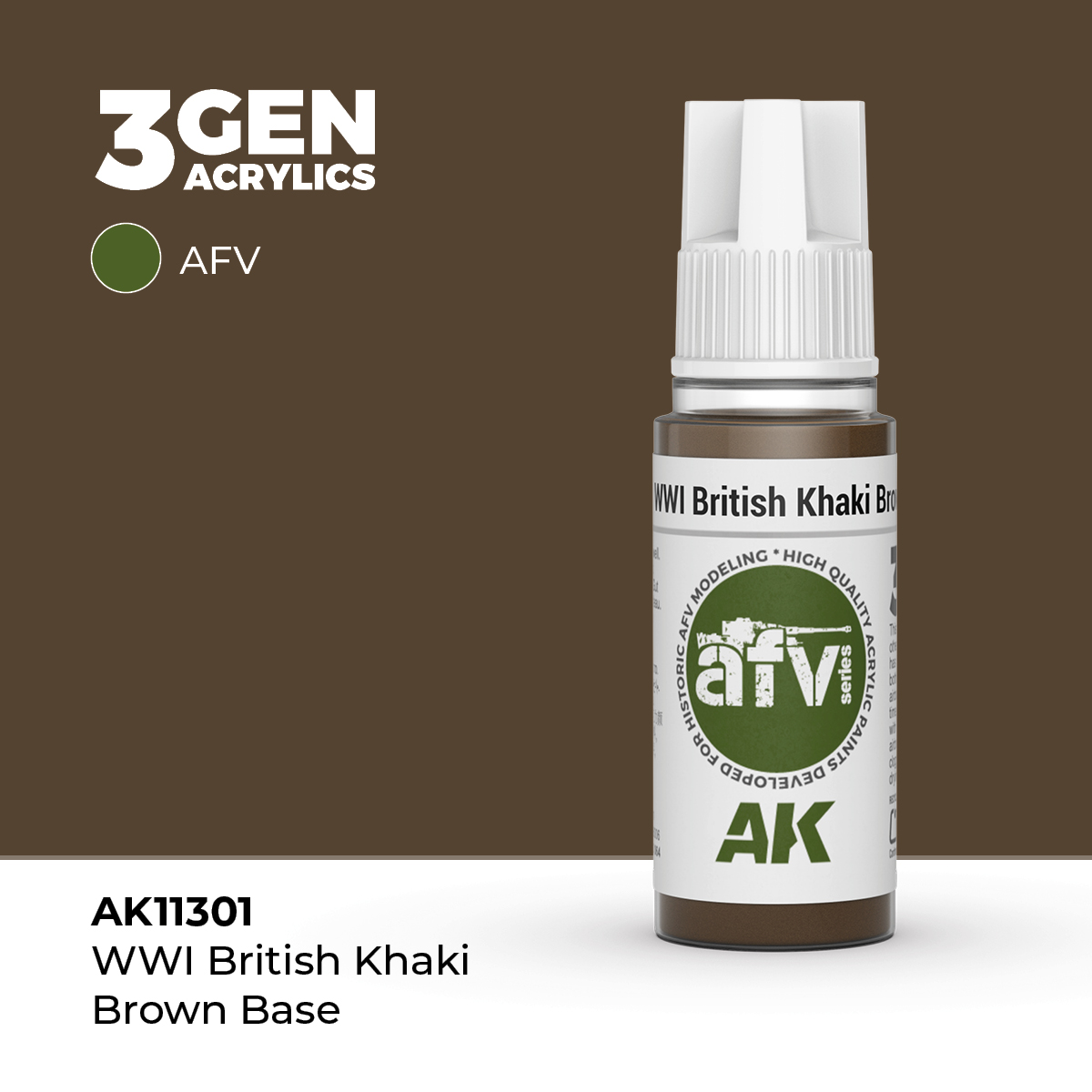 Base Marrón Caqui Británico 1GM – AFV – 3GEN Pintura Acrilica
