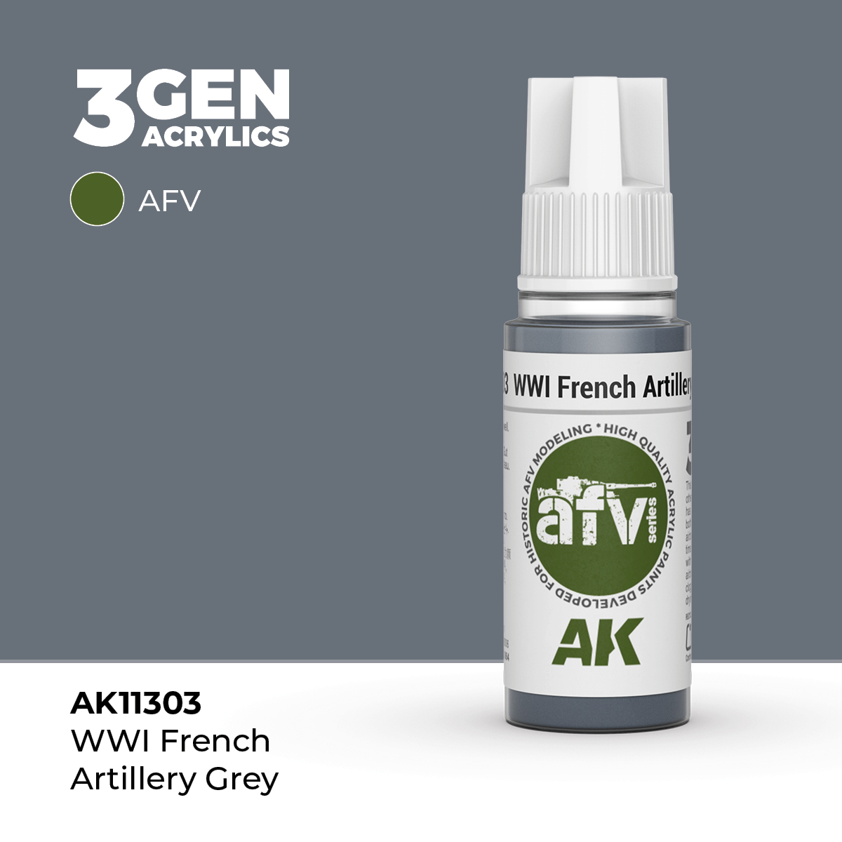 Gris Artillería Francés 1GM – AFV – 3GEN Pintura Acrilica