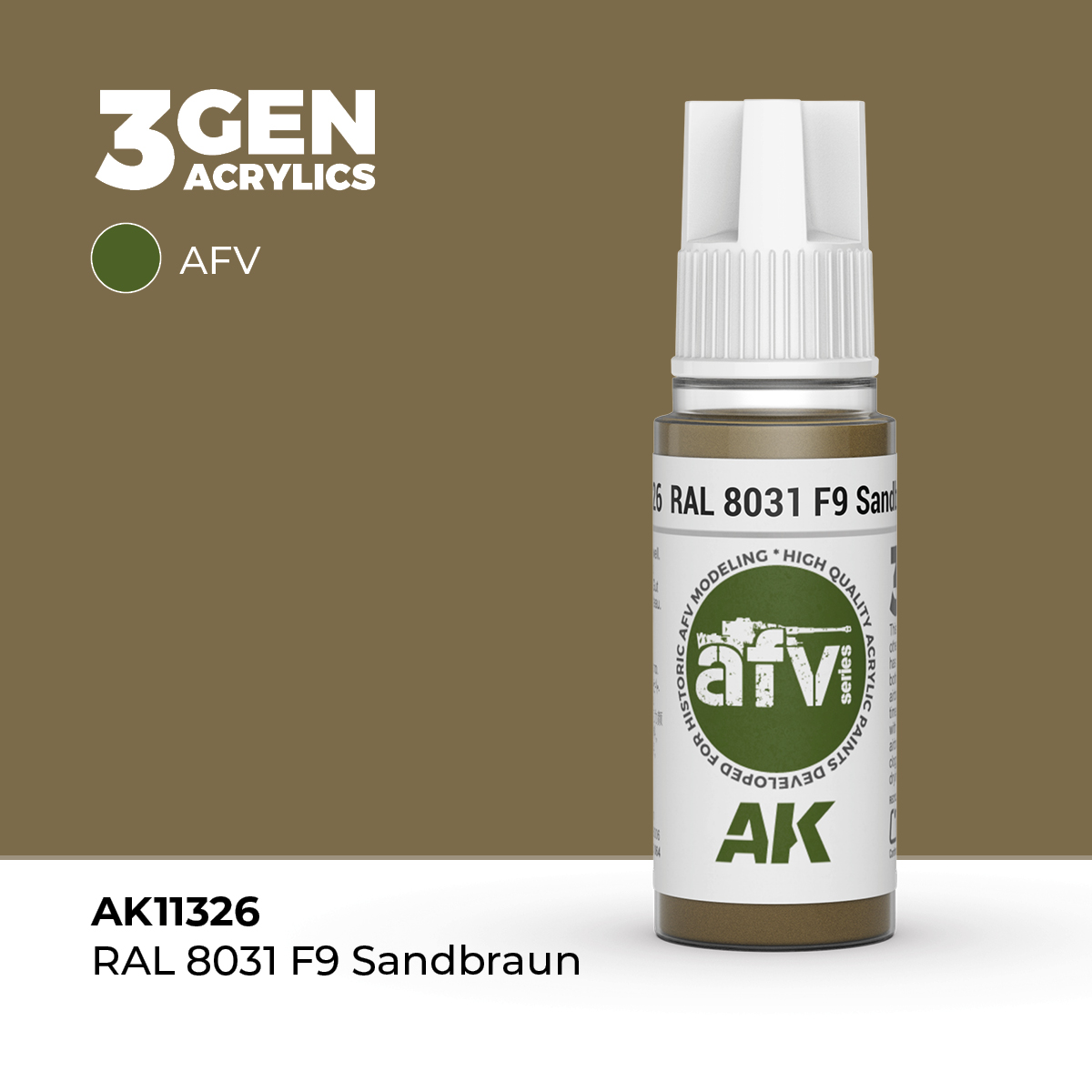 RAL 8031 F9 Sandbraun – AFV – 3GEN Pintura Acrilica