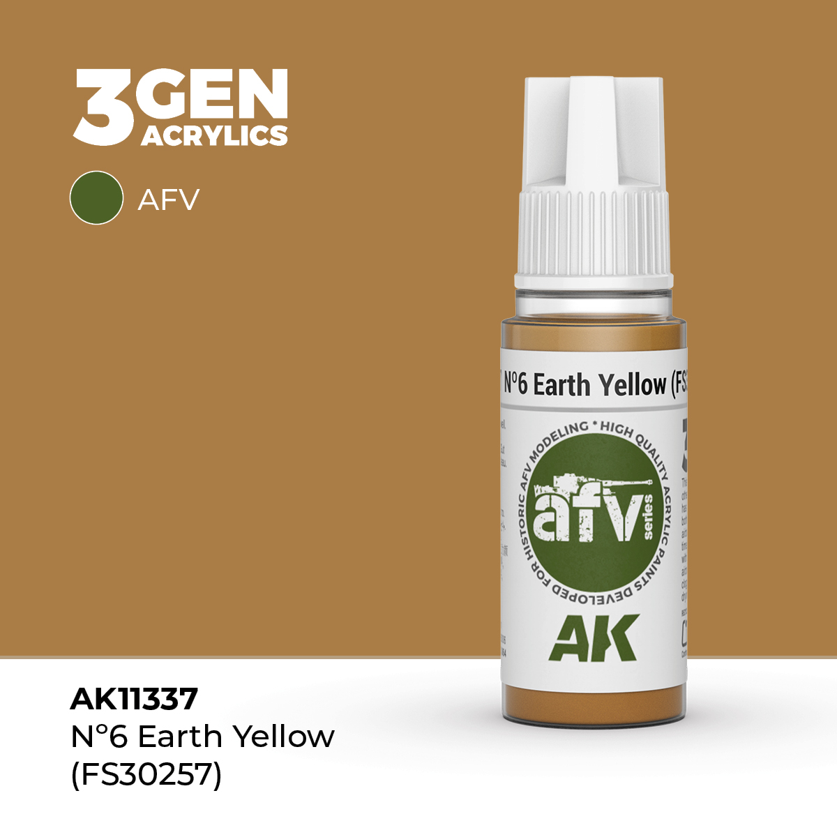 Nº6 Amarillo Tierra (FS 30257) – AFV – 3GEN Pintura Acrilica