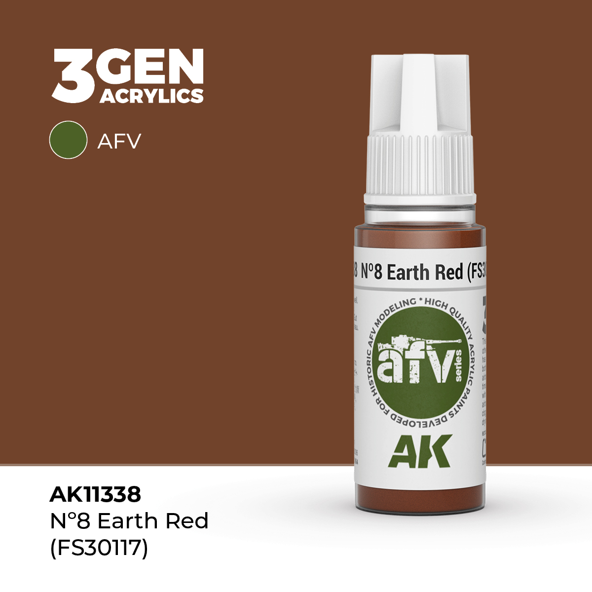 Nº8 Rojo Tierra (FS 30117) – AFV – 3GEN Pintura Acrilica
