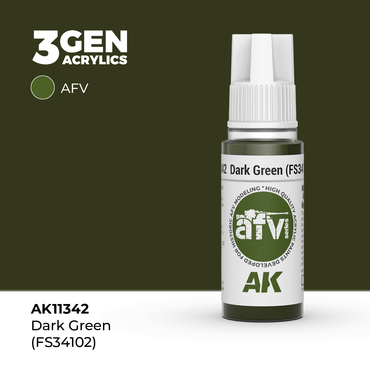 Verde Oscuro (FS 34102) – AFV – 3GEN Pintura Acrilica