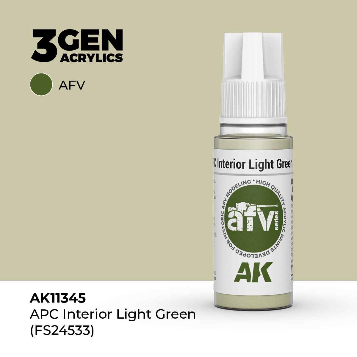 Verde Claro Interior APC (FS 24533) – AFV – 3GEN Pintura Acrilica