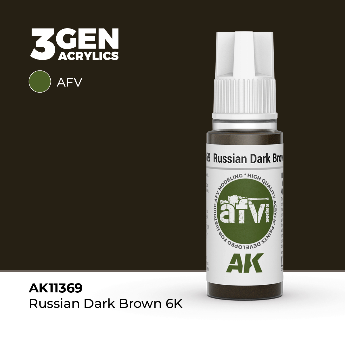 Marrón Oscuro Ruso 6K – AFV – 3GEN Pintura Acrilica