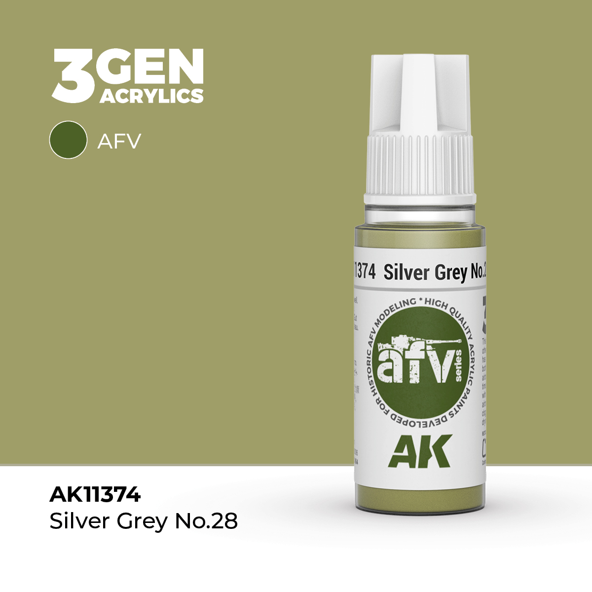 Gris Plata Nº28 – AFV – 3GEN Pintura Acrilica
