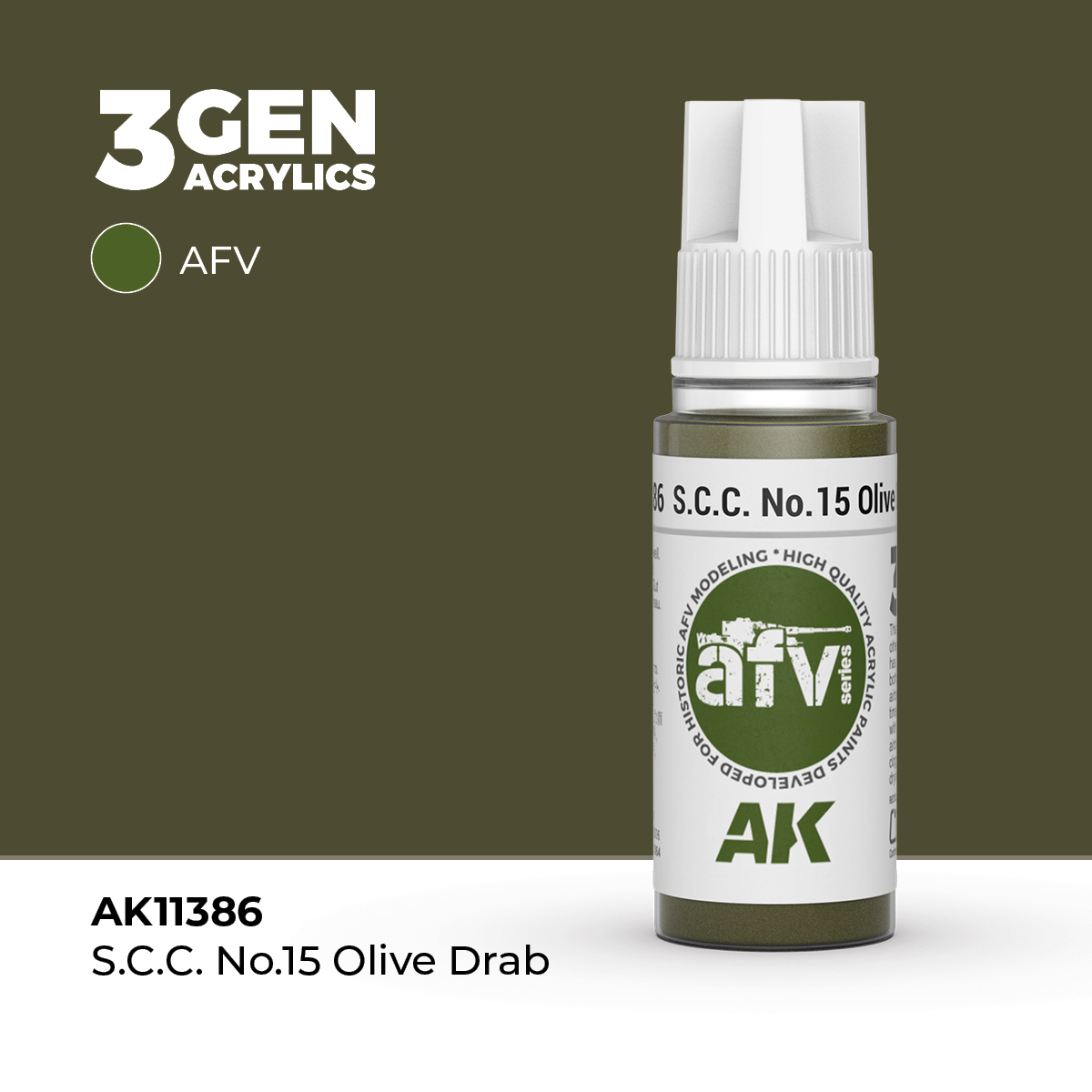 S.C.C. Nº15 Olive Drab – AFV – 3GEN Pintura Acrilica