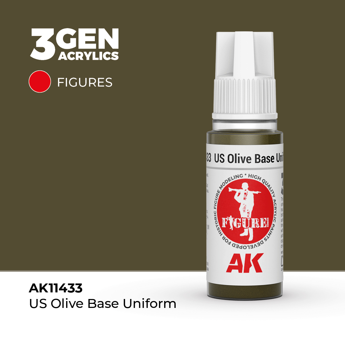 Uniforme Base Olive de EE. UU. – Figuras – 3GEN Pintura Acrilica