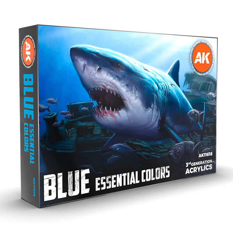 Set Colores Esenciales Azules – 3GEN Pintura Acrilica