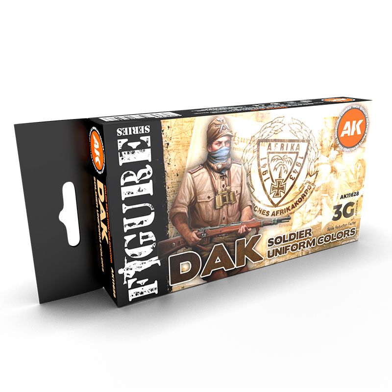 Set Colores de Uniformes de Soldados DAK – 3GEN Pintura Acrilica