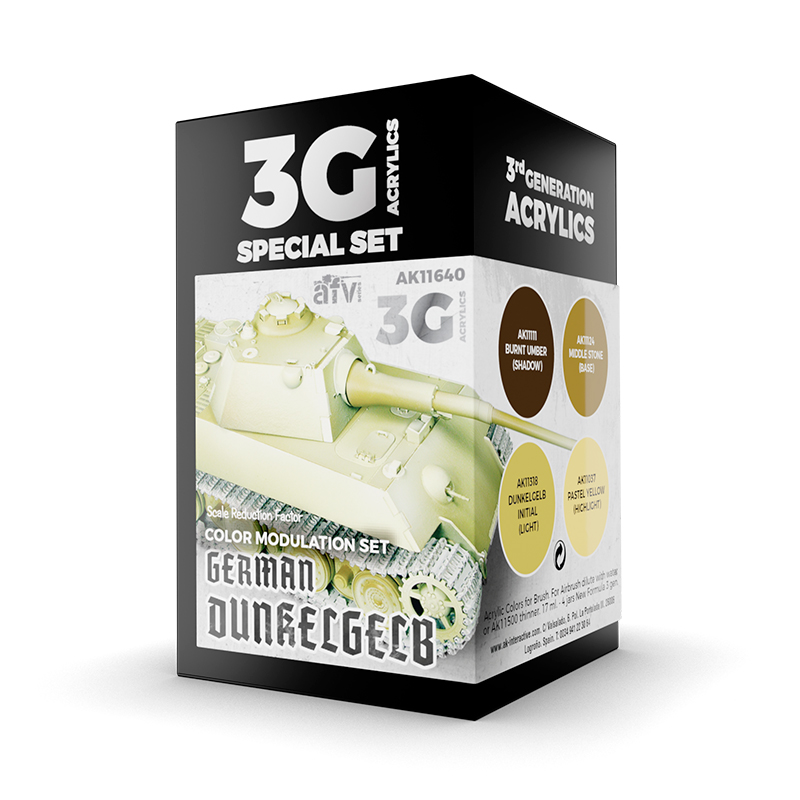 Set de Modulación Dunkelgelb Alemán – 3GEN Pintura Acrilica
