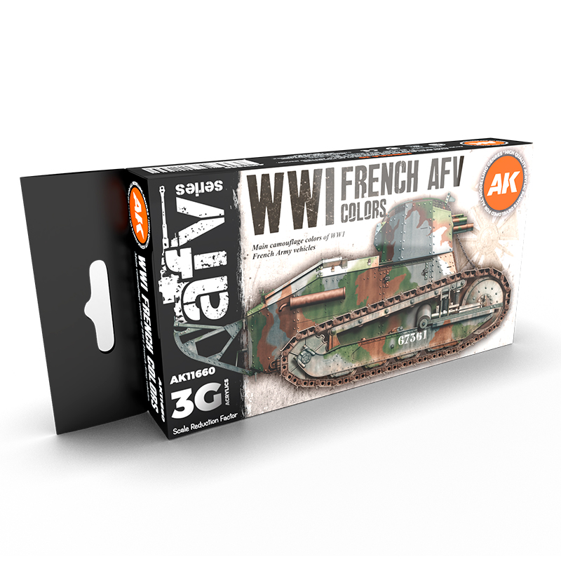 Set Colores AFV Franceses 1GM – 3GEN Pintura Acrilica