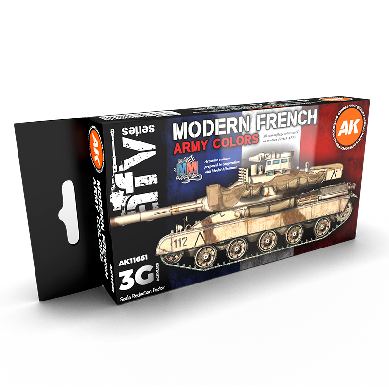 Set Colores del Ejército Francés Moderno – 3GEN Pintura Acrilica