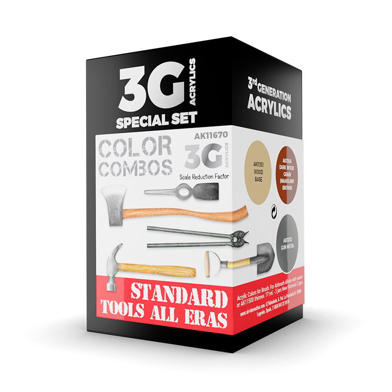 Set Colores Herramientas Estándar Todas las Épocas – 3GEN Pintura Acrilica