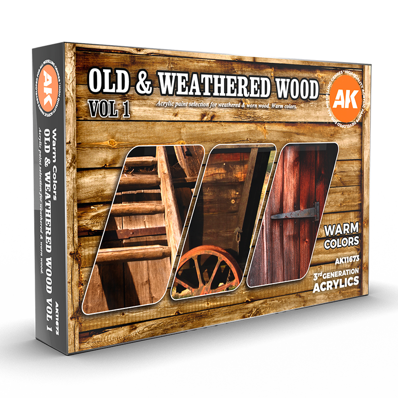 Set Colores Madera Vieja y Desgastada Vol.1 – 3GEN Pintura Acrilica
