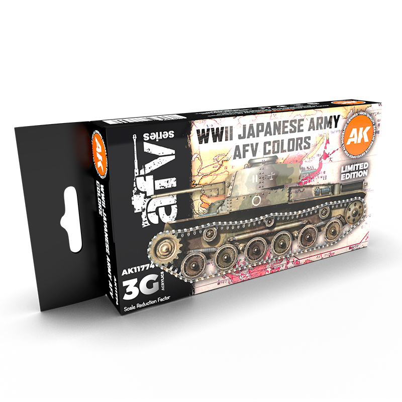Set Colores AFV del Ejército Japonés 2GM – 3GEN Pintura Acrilica