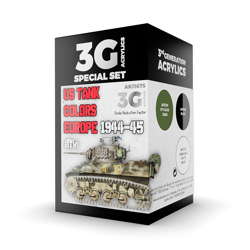 Set Colores de Tanques de EE. UU. Europa 1944-45 – 3GEN Pintura Acrilica