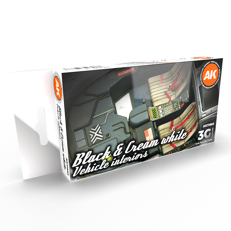Set Interiores de Vehículos Blanco Crema y Negro – 3GEN Pintura Acrilica