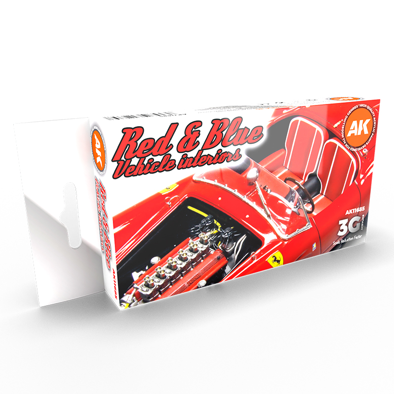 Set Interiores de Vehículos Rojo y Azul – 3GEN Pintura Acrilica