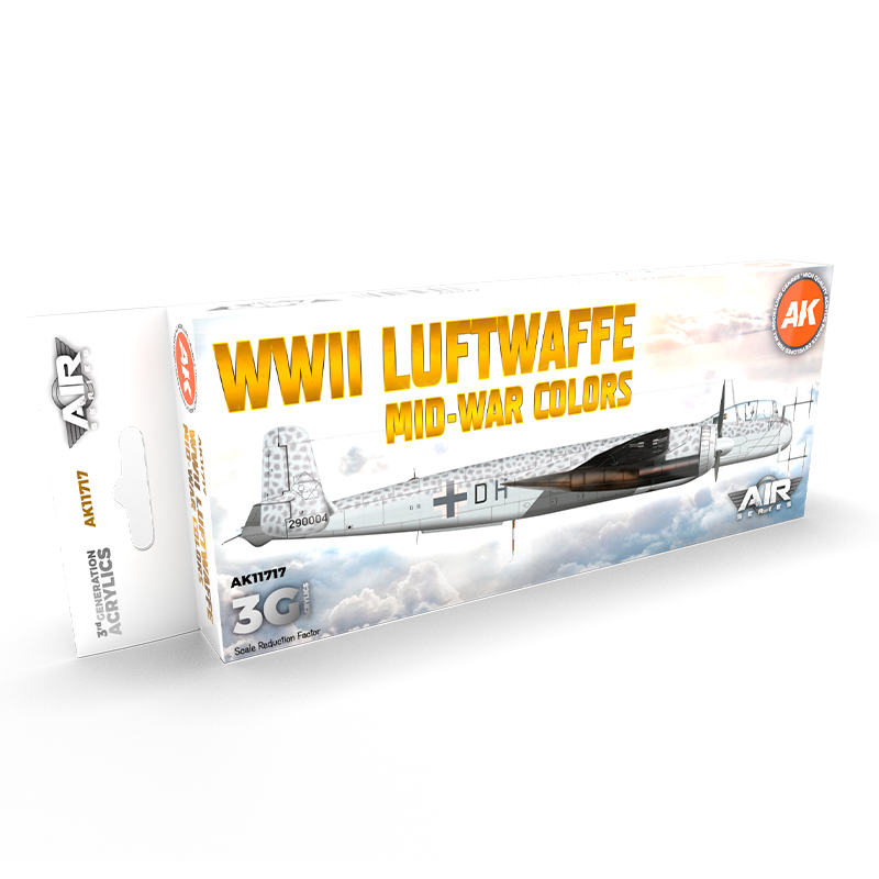 Set Colores de la Luftwaffe de la 2GM (Periodo Medio) – 3GEN Pintura Acrilica