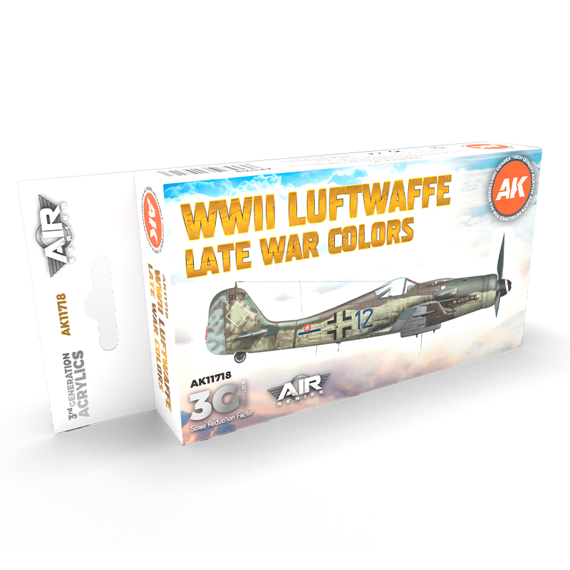 Set Colores de la Luftwaffe de la 2GM (Final de la Guerra) – 3GEN Pintura Acrilica