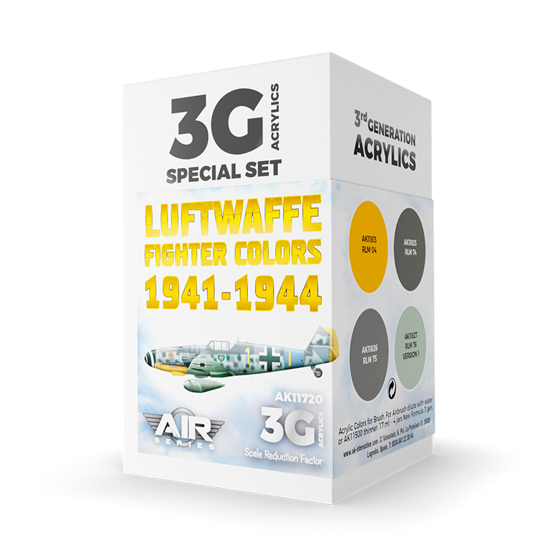 Set Colores de Cazas Luftwaffe 1941-1944 – 3GEN Pintura Acrilica