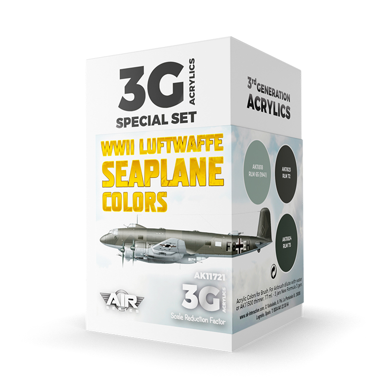 Set Colores de Hidroaviones Luftwaffe 2GM – 3GEN Pintura Acrilica