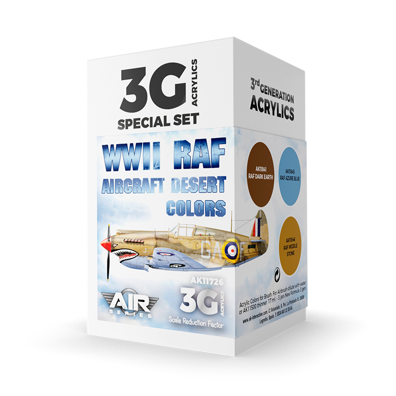 Set Colores Desérticos de Aeronaves RAF 2GM – 3GEN Pintura Acrilica