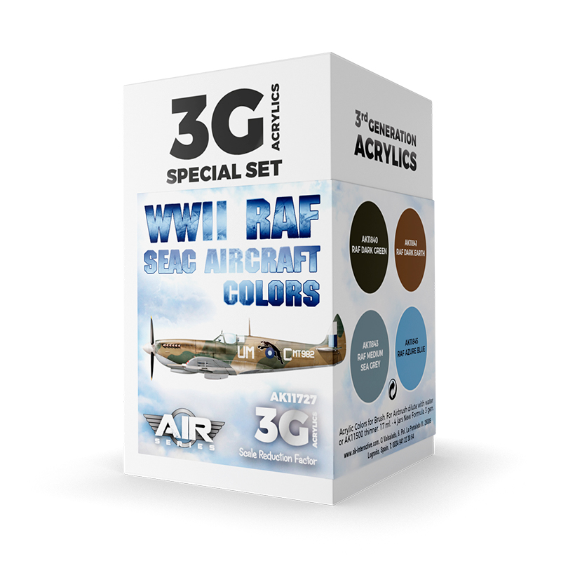 Set Colores de Aeronaves RAF Seac 2GM – 3GEN Pintura Acrilica
