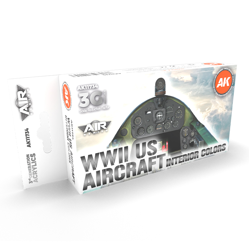 Set Colores Interiores de Aeronaves de EE. UU. en la 2GM – 3GEN Pintura Acrilica