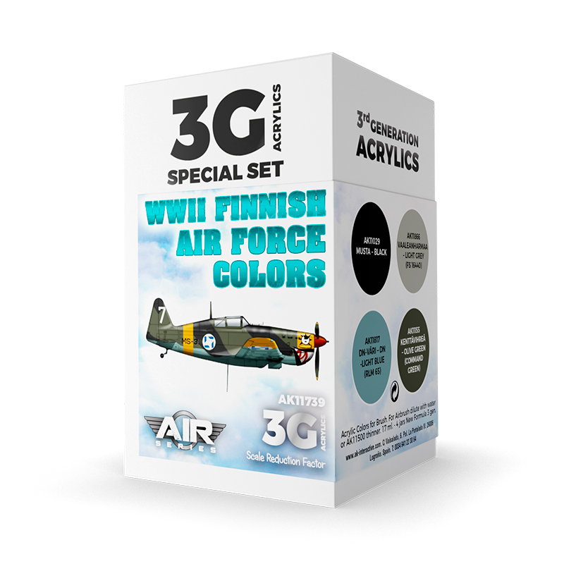 Set Colores de la Fuerza Aérea Finlandesa 2GM – 3GEN Pintura Acrilica