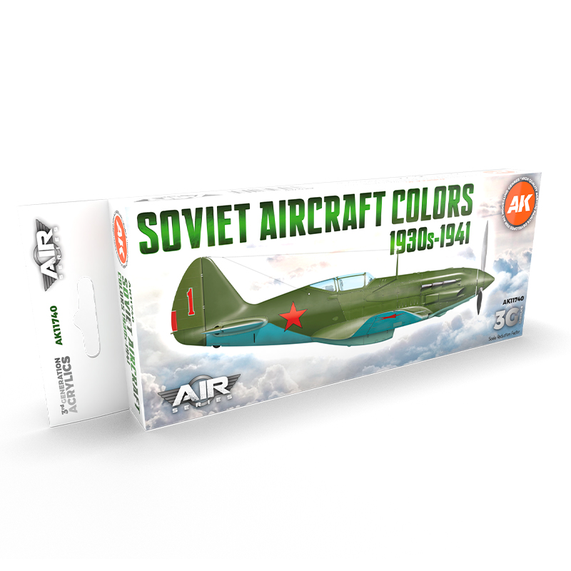 Set Colores de Aeronaves Soviéticas 1930s-1941 – 3GEN Pintura Acrilica