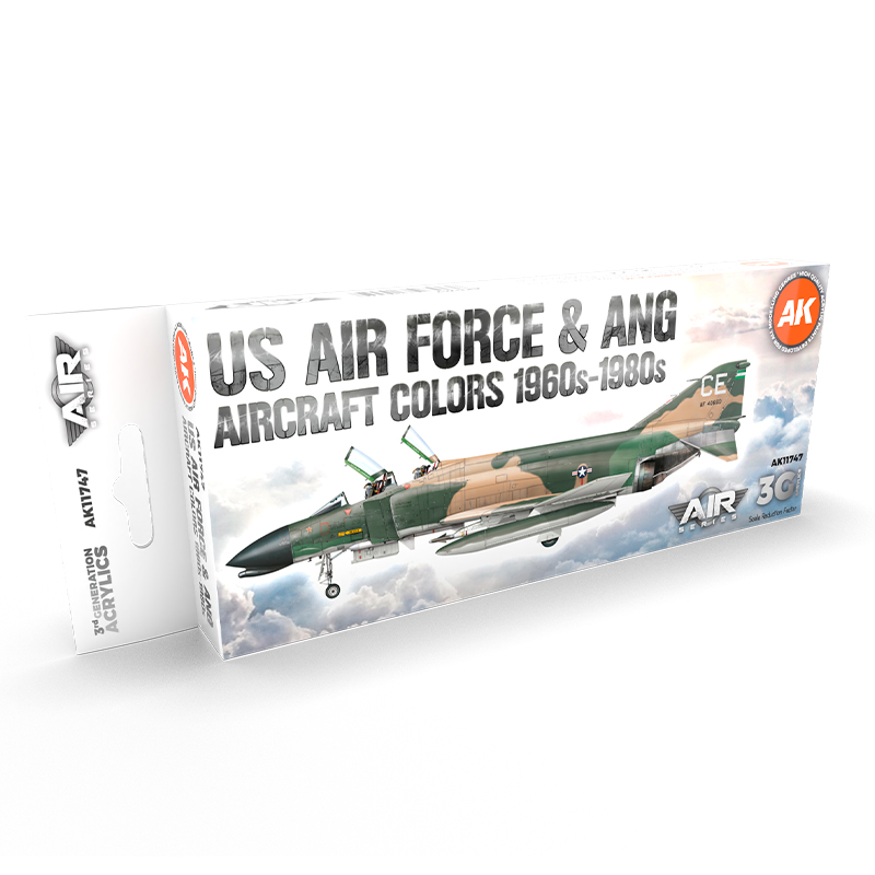 Set Colores de Aeronaves de la Fuerza Aérea de EE. UU. y ANG (Años 60-80) – 3GEN Pintura Acrilica