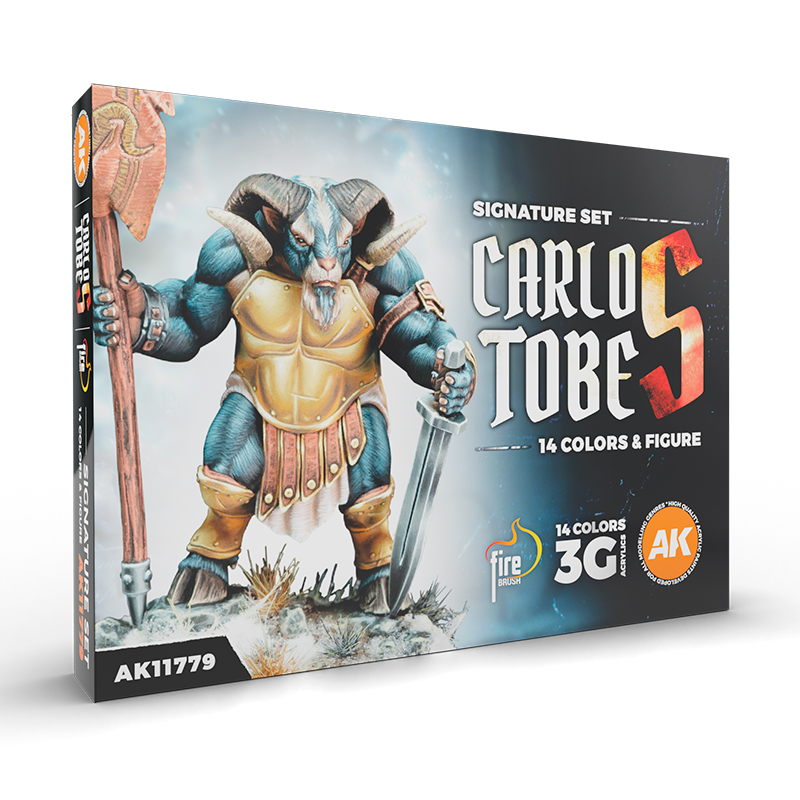 Set de Autor – Carlos Tobes – 14 Colores & 1 Figura – 3GEN Pintura Acrilica