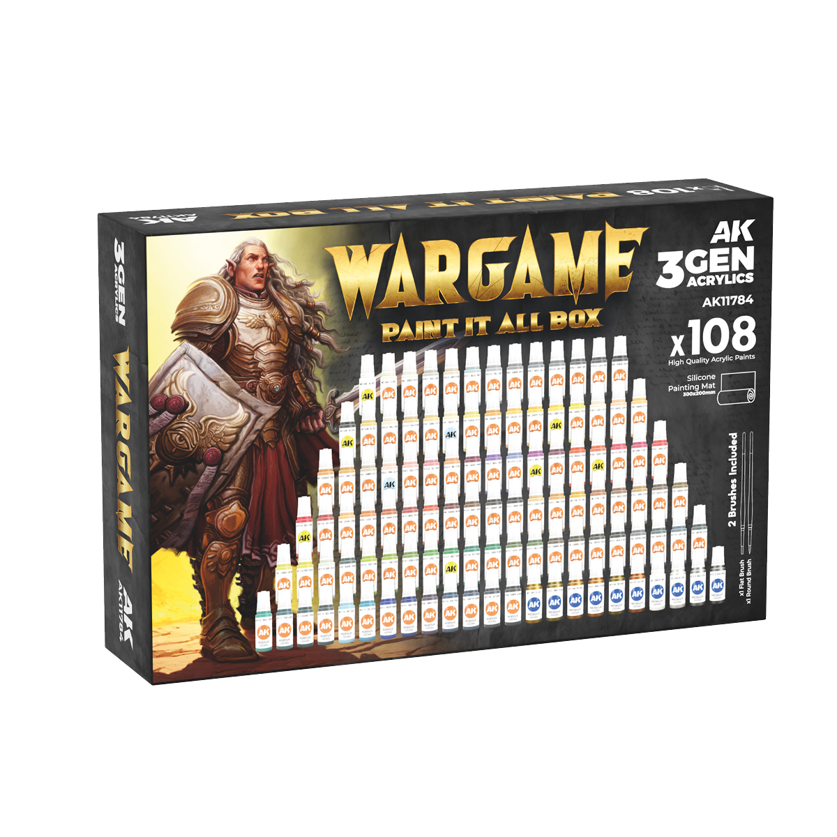 Set – Wargame Paint It All Box x108 – 3GEN Pintura Acrilica